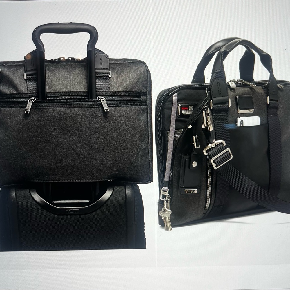 Tumi Alpha Bravo Aviano Slim Briefcase View 3